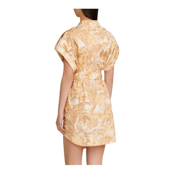 NWT SIGNIFICANT OTHER Lenny Dress Biscuit Tapestry Floral Tie Waist US 8 - Picture 5 of 11